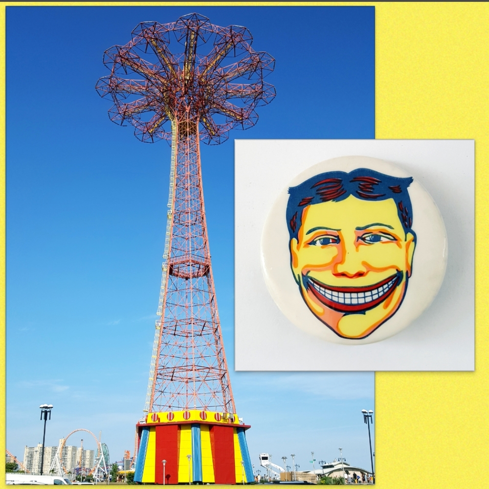 Coney Island Hysterical Society 1983 Button Pin - Picture 6 of 8